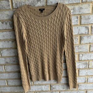 Talbots Golden Long Sleeve Pullover Sweater Women's Size M.